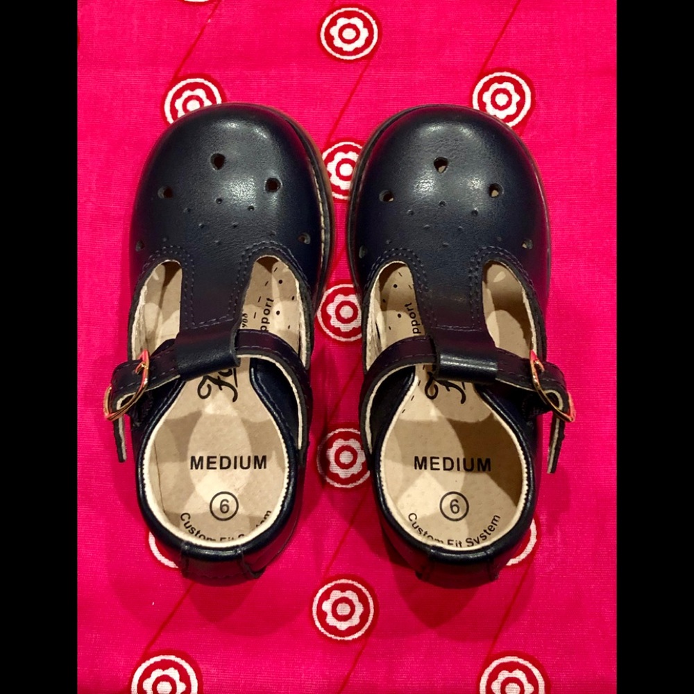 Footmates Navy Mary Jane Toddler Sandal Sz6T⚡️